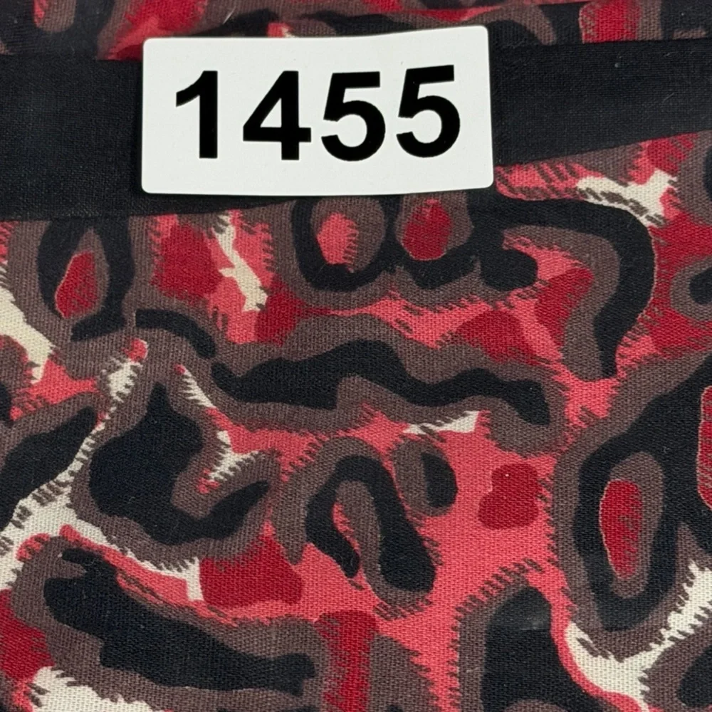 Retro Red and Black animal print Women's half Apron Goth Boop‎ Sexy